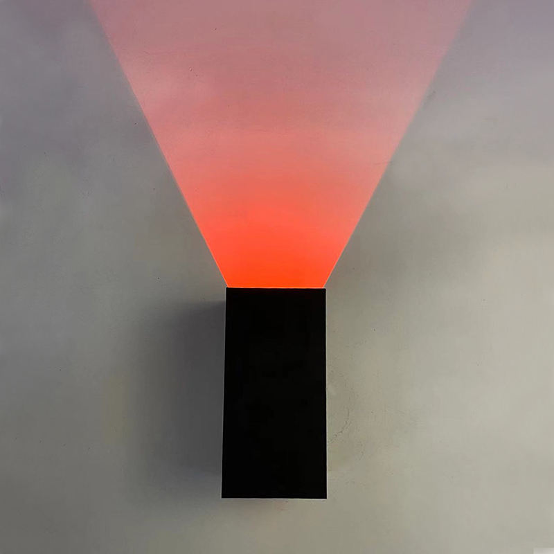 Nouveau rvb APP contrôle Smart light Cube étanche mur LED applique ip65 applique murale carré porche jardin haut et bas