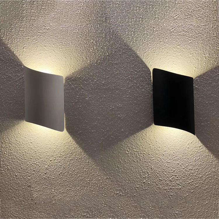 Lampe à LED moderne applique murale en carrelage et veilleuse intérieure décorative en aluminium appliques murales extérieures Lampe Murale éclairage