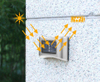 6LED lampe solaire IP65 étanche lampe extérieure cour applique murale pour jardin Villa décoration