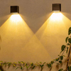 Nouvelle applique murale solaire extérieur jardin applique murale ménage carré veilleuse lampe à économie d'énergie étanche