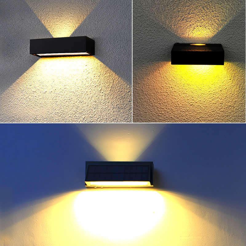 Lumière solaire étanche lumière LED lampe de lumière du soleil extérieure pour jardin rue paysage balcon décor solaire applique extérieure