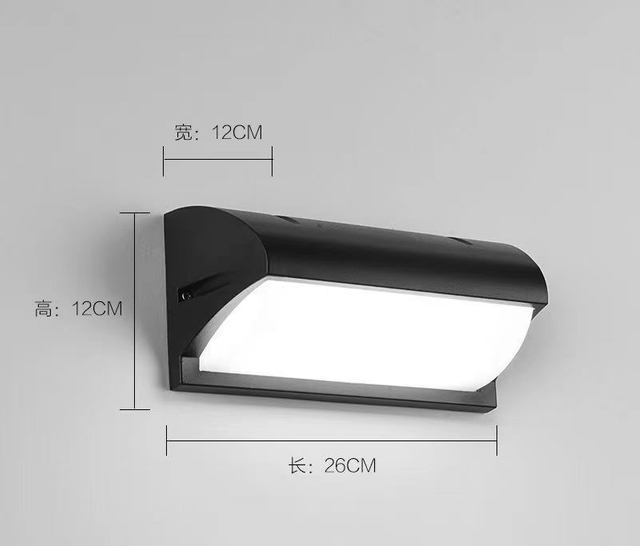 Applique murale Led en aluminium extérieur IP65 étanche vers le bas applique murale pour la maison escalier chambre chevet salle de bain couloir éclairage
