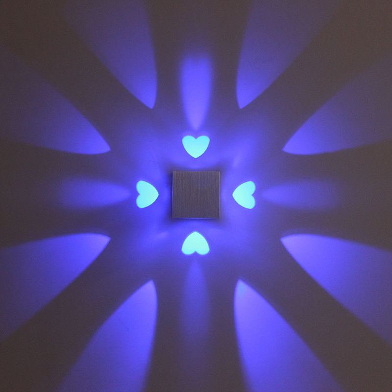 En forme de coeur mur LED lampe télécommande applique chambre appliques salon salon de coiffure haute qualité pas cher prix haute qualité