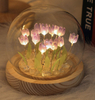 Fait à la main tulipe veilleuse thermorétractable Film bricolage matériel fleur artificielle tulipe veilleuse décor à la maison cadeau pour Gitlfriend