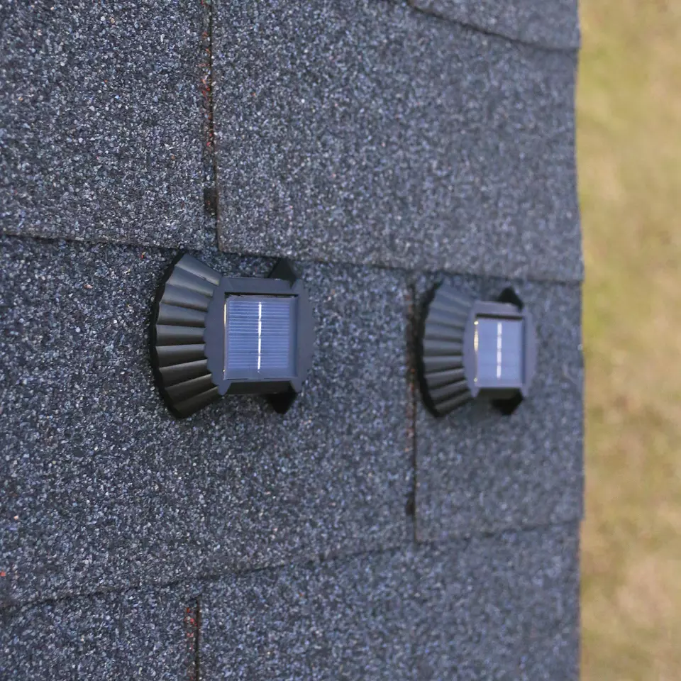 2LED 8LED Smart Solaire LED Lumière Extérieure Étanche Jardin Lumière Solaire Alimenté Mur Lampes Appliques Décor LED Jardin Lampe Solaire