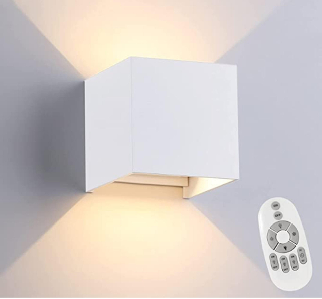 Carré Led Appliques Murales Couloir D'allée Extérieure Dimmable Multicolore Up Down Lampe Avec Détecteur De Mouvement pour Mur KTV Bar Chambre