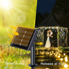 Guirlande solaire guirlande lumineuse 200m lumières de Noël étanche guirlande extérieure lampe à énergie solaire noël pour la décoration de jardin.