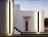Applique murale étanche rectangulaire en aluminium de jardin moderne à LED