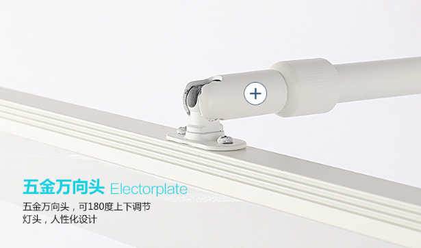 Lumières LED phares de miroir en aluminium 9 W Angle réglable rotatif trois températures de couleur appliques salle de bain intérieure lumière