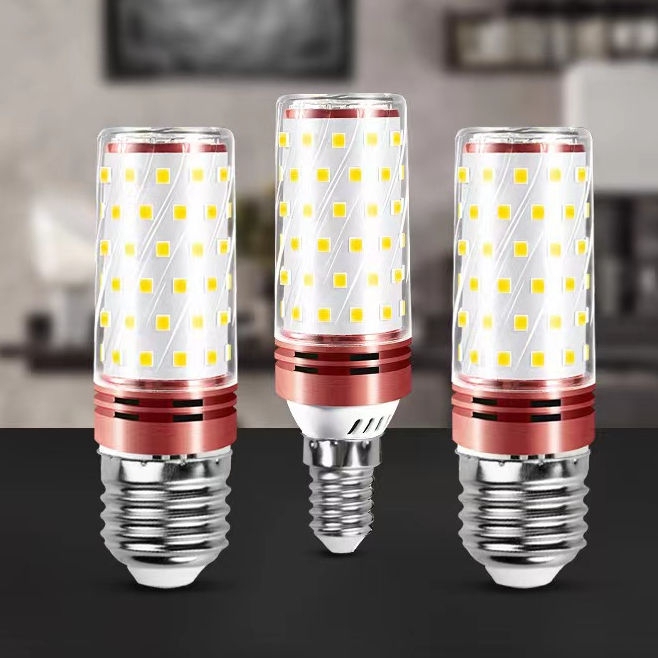 7W LED E14 E27 ampoule température tricolore maïs ampoule 12W 16W 18W lustre ampoule pour lumière intérieure
