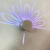 Creative paon Projection lampe télécommande tactile rvb coloré Led fond veilleuse Animal applique murale maison déco pour chambre