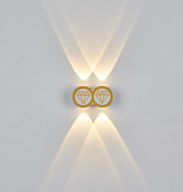 Or Simple Style Moderne Aplique Led Pared Wandlampe Étanche Lampe Luminaire Éclairage Lumineux Applique Décoration Intérieure Lumière