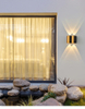 Applique murale LED Rectangle or lumière noire haut et bas corps lumineux lampe éclairage Style applique murale moderne