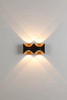 6W 12W Bow applique murale LED étanche applique murale jardin ménage lumières décoratives prix usine boîtier noir et blanc