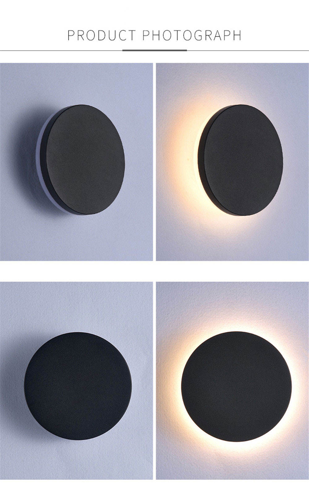 8W 12W 15W Lumière Led Moderne LED Lune Lumières Eclipse Lumières Rondes Et Veilleuse Intérieure De Haute Qualité Intérieure