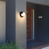 Étanche Led Mur Lampe Jardin Décoration Extérieure Porte D'entrée Éclairage Applique AC85-260V Luminaire Noir Abat-Jour Luminaire
