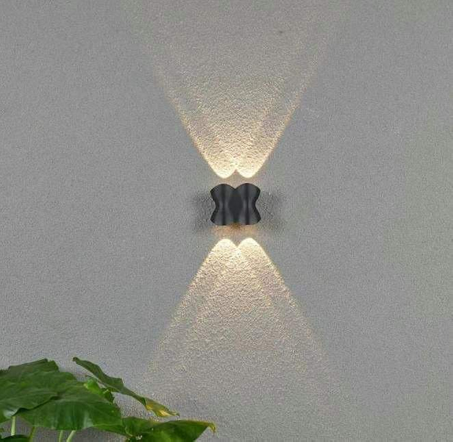 Nouveau Design moderne mur LED lampe étanche extérieur Patio jardin lampe salon chambre fond applique murale