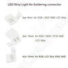 8mm2P/10mm 2P/10mm 4P séparateur sans soudure droite rapide pas de soudure connecteur adaptateur d'angle 12 v 3528/5050 LED bande rvb