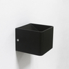 Applique murale en céramique noire 3W Cube Led de haut en bas pour décoration intérieure avec éclairage moderne de lampe de mur de prix d'usine