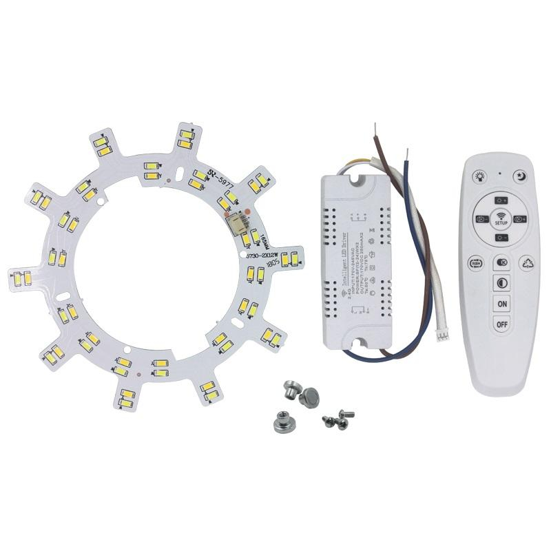 5730 SMD LED plafonnier 2.4G WIFI contrôle de connexion de téléphone portable télécommande pour salon cuisine plafonnier