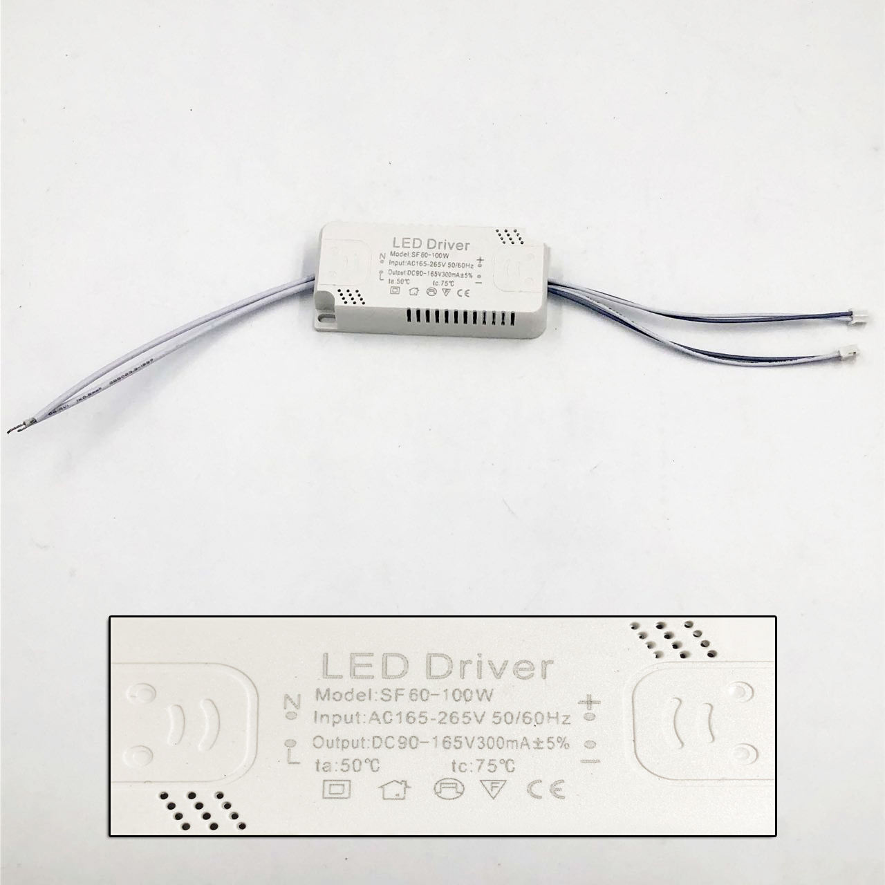 Adaptateur d'alimentation de pilote de LED 8-120W pour ampoule de remplacement de plafonnier à transformateur non isolant AC220V 