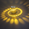 Hagood RGB spirale trou LED applique murale avec télécommande intérieure pour fête Bar hall KTV décoration de la maison