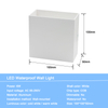 Étanche IP65 applique murale décoration aluminium LED applique murale de jardin lumières extérieures murale salle de bain LED veilleuse
