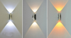 Lampe à led décorative moderne applique murale droite courte et applique murale d'éclairage intérieur de restaurant applique murale haut et bas