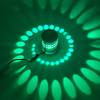 RVB Spirale Trou LED Applique Murale Effet De Lumière Avec Télécommande Coloré Wandlamp Pour Party Bar Lobby KTV Décoration de La Maison