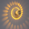 RGB spirale trou mur LED effet applique murale avec télécommande coloré Wandlamp pour fête Bar KTV décoration de la maison