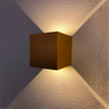 Applique Murale Haut Et Bas 12W Imperméable Jardin Extérieur Ip65 Led Lumière Brossé Or Argent Gris