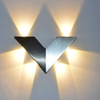 Lampe murale en forme de V de lumière de nuit directe d'usine de vente chaude dans l'éclairage d'intérieur de prix bas mené