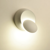 Décoration d'intérieur lampe de chevet réglable blanc noir applique murale ronde 360 ​​degrés avec prix d'usine