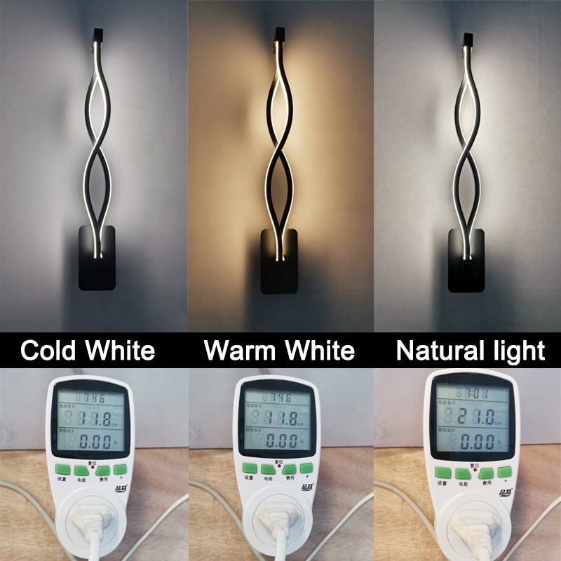 21W LED Wandspot Smart 2.4G Gradation en continu Trois couleurs Salles d'intérieur Applique murale en aluminium avec prix de gros
