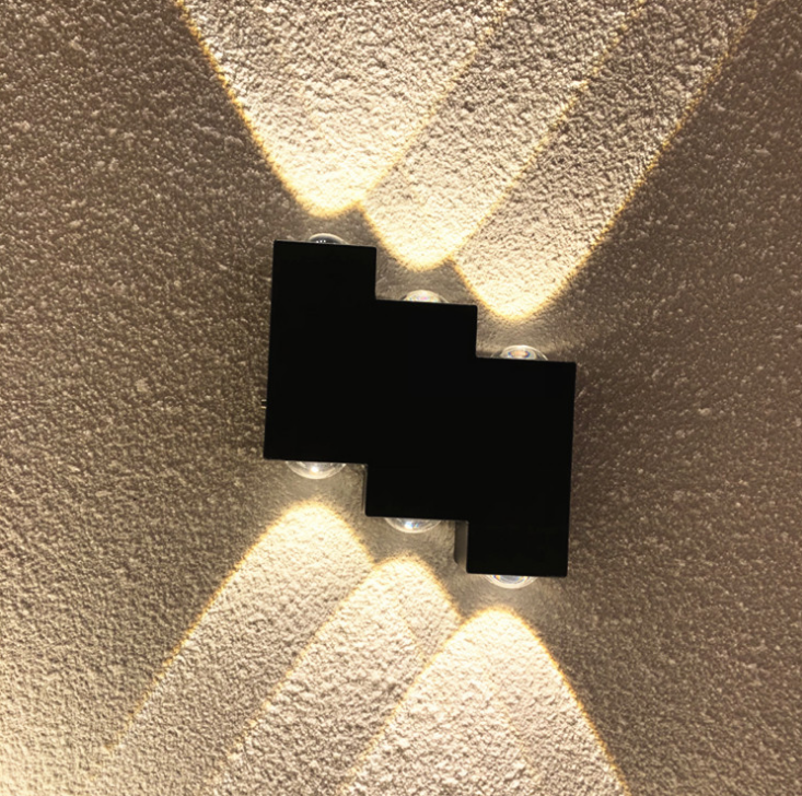 Applique murale extérieure à LED haut et bas en aluminium décorer applique murale chambre à coucher LED porche lumière