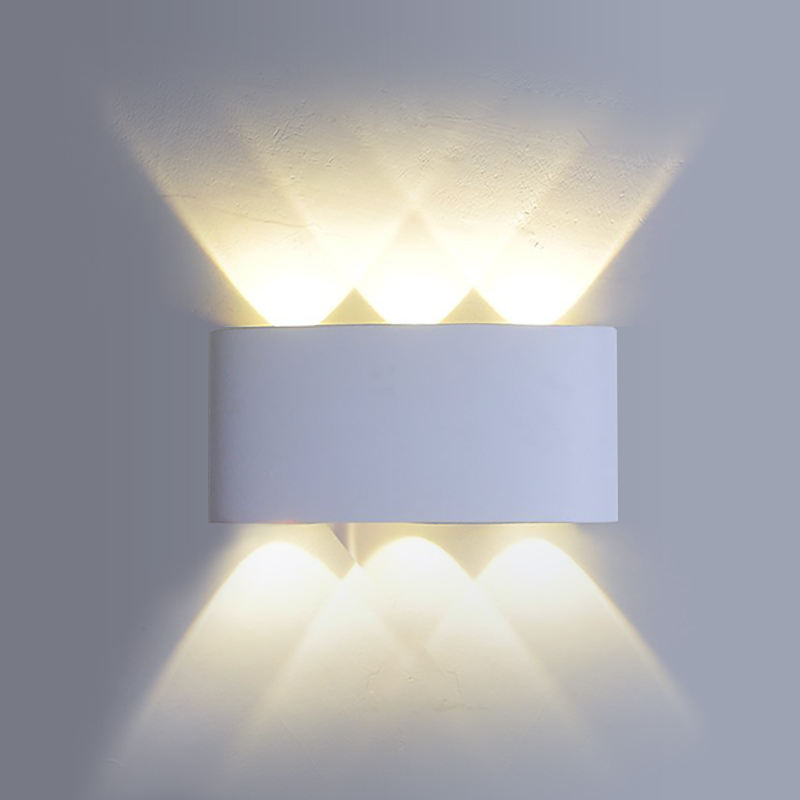 Hagood White 6W Led Wall Sconce Meilleur éclairage extérieur étanche pour applique de jardin