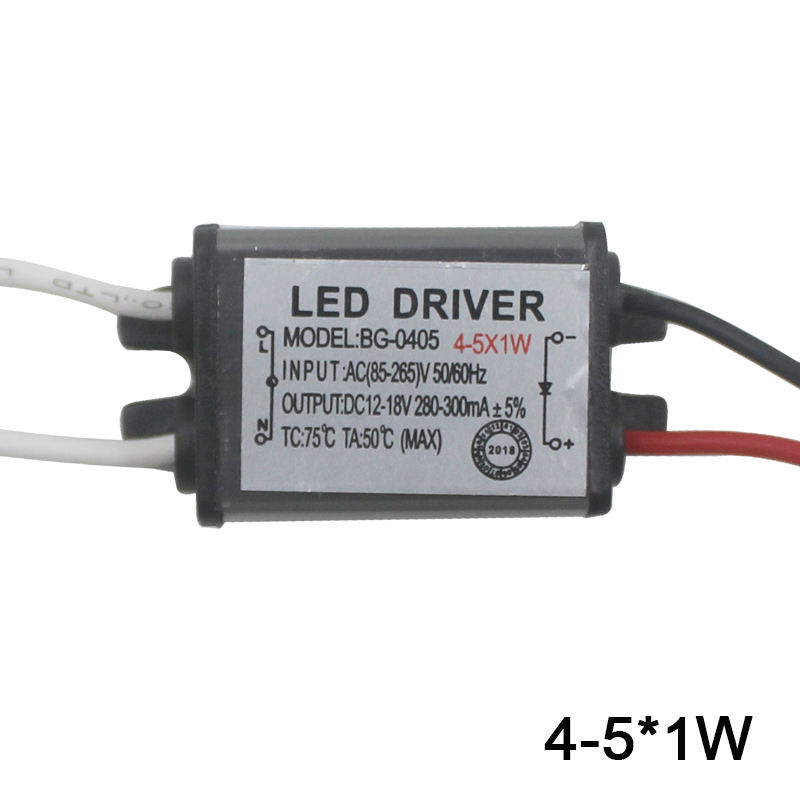 1-12W IP65 étanche lumière LED pilote AC85-265V DC3-43V LED transformateur adaptateur d'alimentation pour lampe à LED extérieure/puces