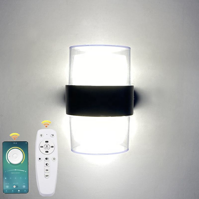LED Innovante 2.4G Télécommande Intelligente Trois températures de couleur 3 Modes Couleurs Étanche IP65 applique murale Haut et Bas