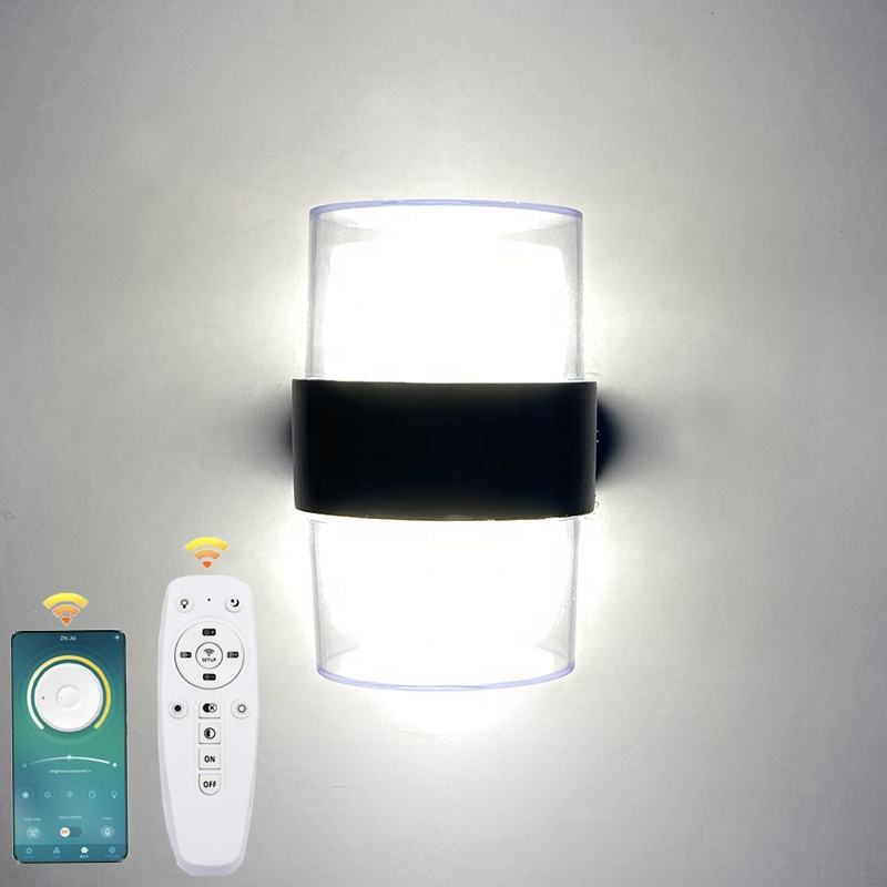 LED Innovante 2.4G Télécommande Intelligente Trois températures de couleur 3 Modes Couleurs Étanche IP65 applique murale Haut et Bas