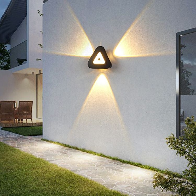 Moderne Minimaliste Triangle Forme LED Mur Lampes Style Nordique Extérieur Mur Lampes Salon 12W AC85-265V Simple Fantaisie Éclairage