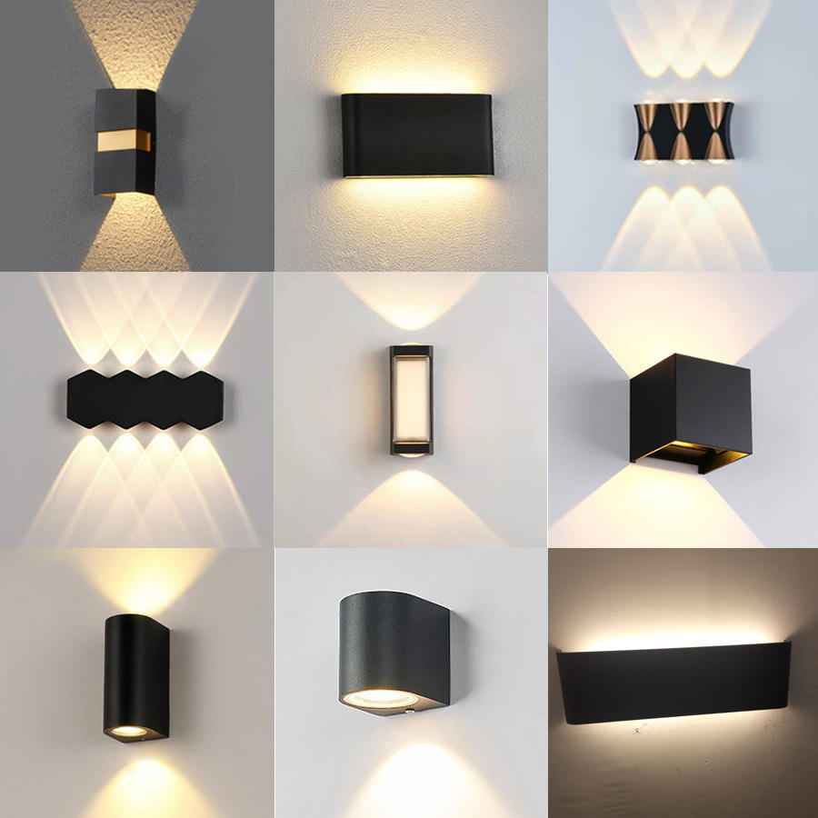 Applique murale Led extérieure étanche IP65 AC85-265V longue applique murale pour jardin porche lumière chambre chevet éclairage intérieur moderne