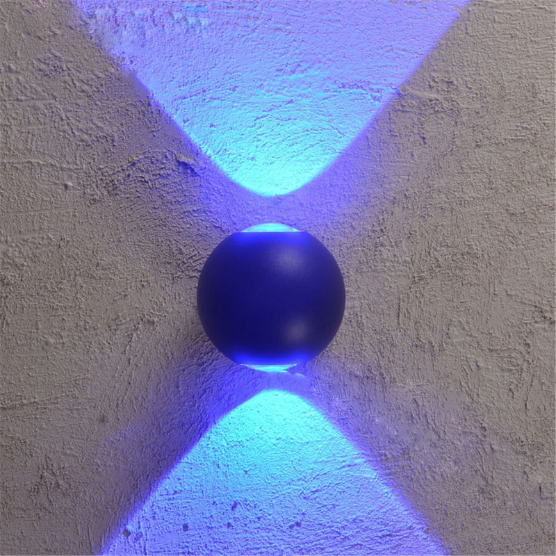 IP 65 Étanche Moderne Led Applique Murale En Forme De Boule Applique Murale Extérieure Ronde De Haute Qualité