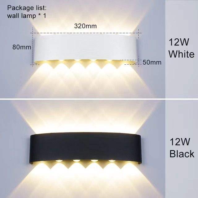 6W pas cher prix usine applique murale haut et bas veilleuse applique vanité lumière pour 100% sécurité Style européen-américain