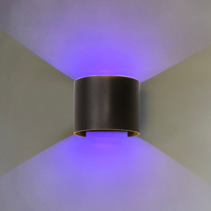 Dernière version Wifi étanche applique murale RGBW applique extérieure changement de couleur par lampe d'application intelligente prise en charge Amazon Alexa Google Assist