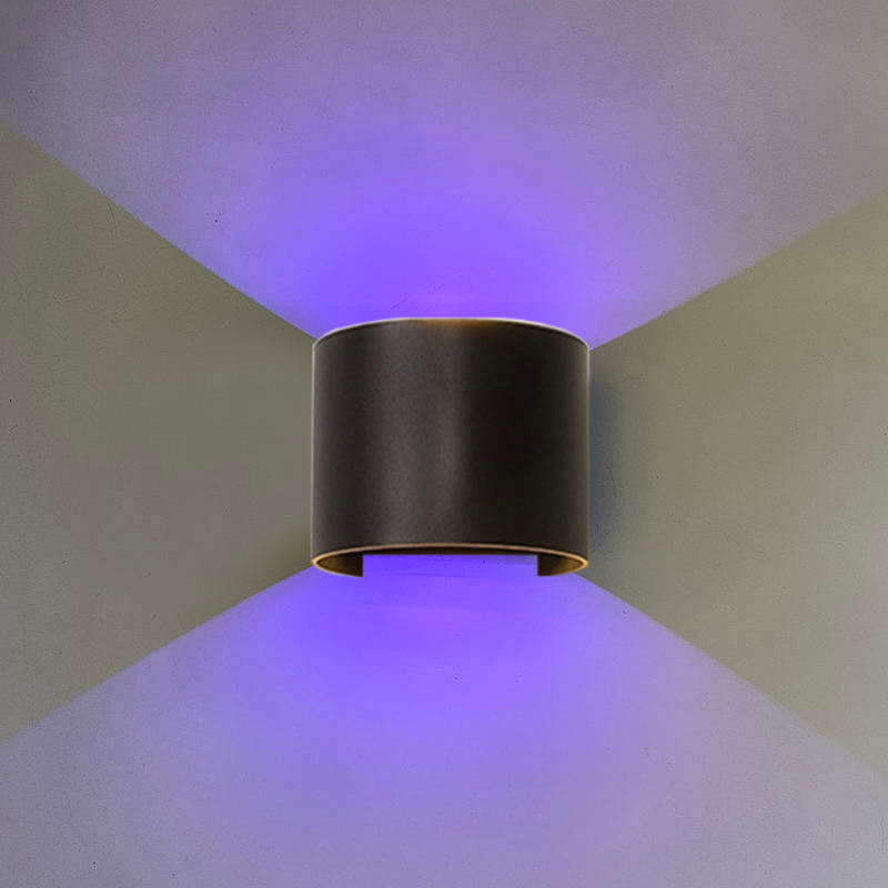 Dernière version Wifi étanche applique murale RGBW applique extérieure changement de couleur par lampe d'application intelligente prise en charge Amazon Alexa Google Assist