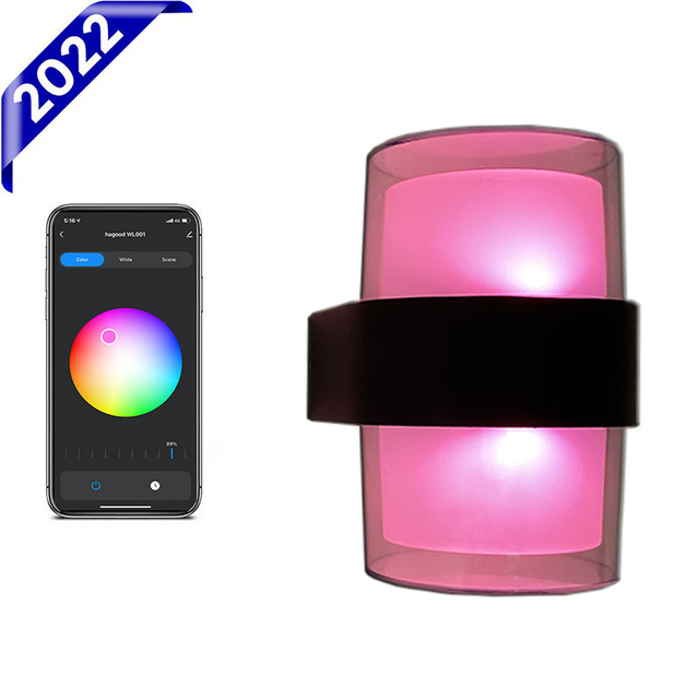 Applique murale LED d'intérieur moderne Tuya APP gradation RGB/télécommande lampe de jardin étanche IP65 luminaires extérieurs AC85-265V