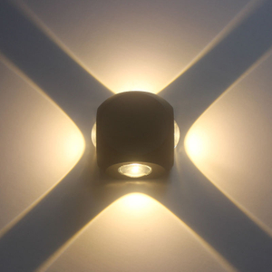 4W Led Applique Murale Extérieure Led Étanche Bâtiment Extérieur Porte Balcon Jardin Cour Mur Lampe