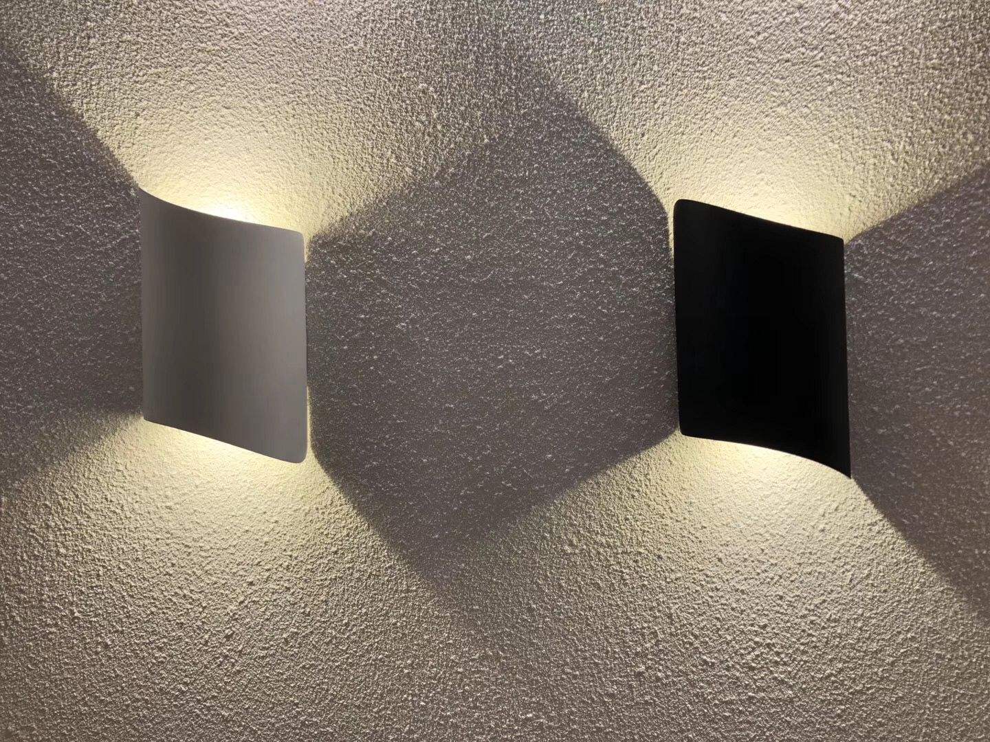 12w IP65 Étanche Moderne Led Lampe Tuile Mur Lampe Et Veilleuse Décorative En Aluminium Intérieur Extérieur Mur Lumières 