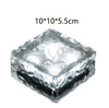 Lumières solaires colorées lumière en forme de glace mur de lumière led extérieur lampe de tuile solaire lampe carrée lumière décorative en forme de glace lampe solaire enterrée IP65 étanche étape décoration extérieure