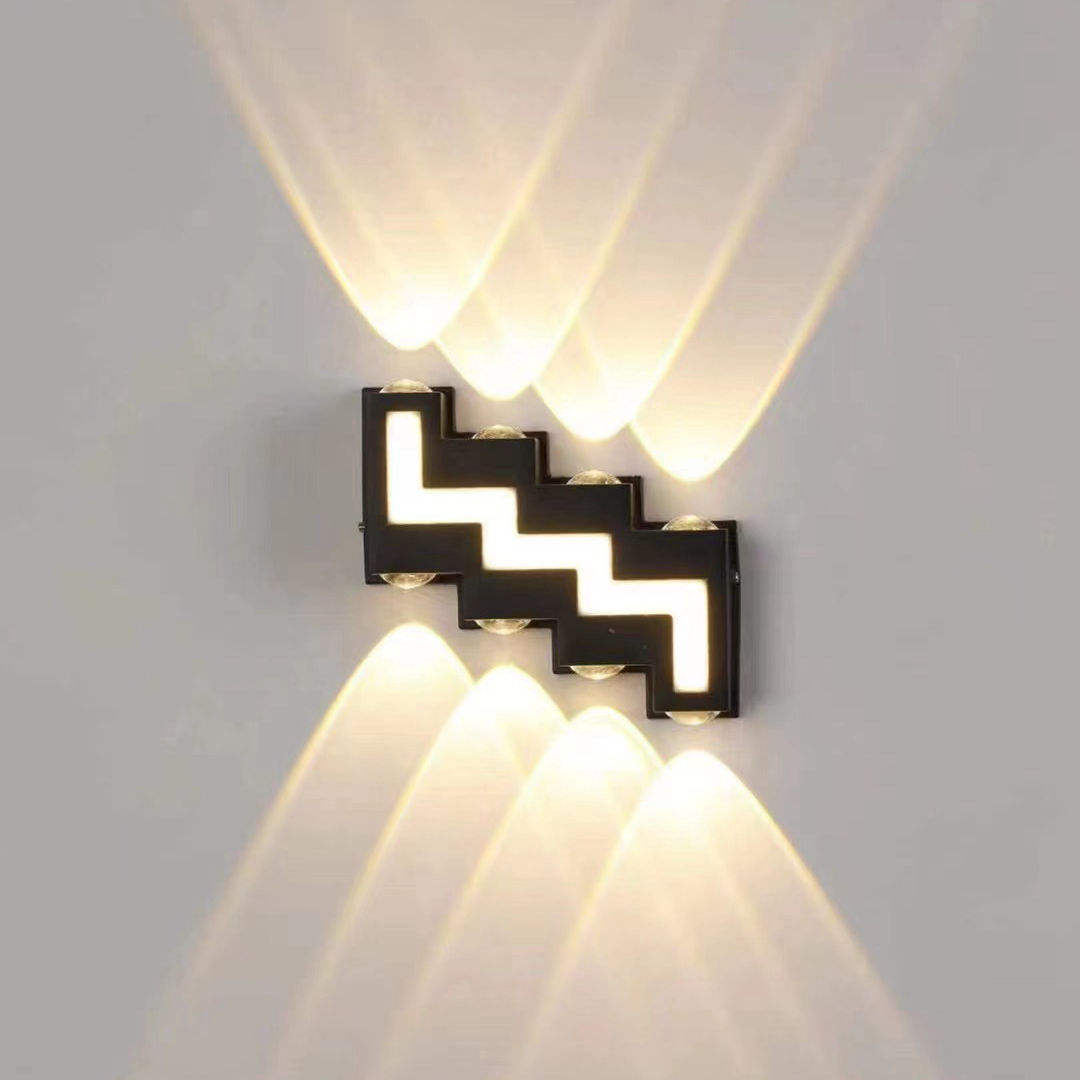 6W 12W étanche AC85-265V monté en surface LED applique murale moderne nordique Luminaire intérieur appliques salon porche extérieur